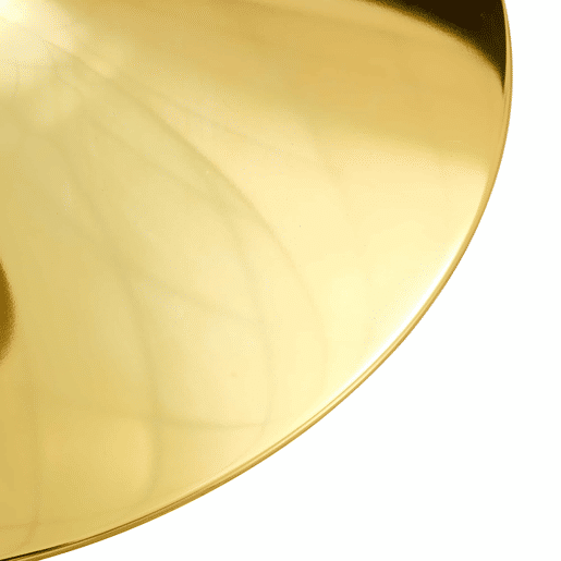 Mesa de bar moderna minimalista em vidro - 85 cm - Luxo leve - Dourado, Transparente