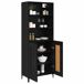 Aparador alto - Mueble de almacenamiento 2 pcs 69 Aparador alto - Mueble de almacenamiento 2 pcs 69 Negro