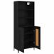 Aparador alto - Mueble de almacenamiento 2 pcs 69 Aparador alto - Mueble de almacenamiento 2 pcs 69 Negro