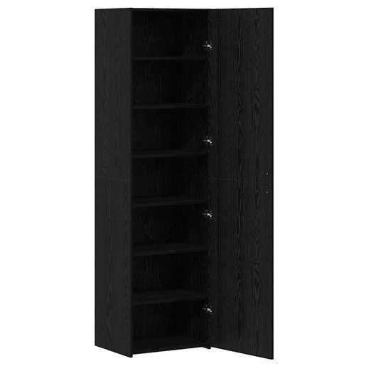 Aparador - Bufete - Móvel de apoio 2 pcs Carvalho Preto 50 x 42,5 x 185 cm pt253
