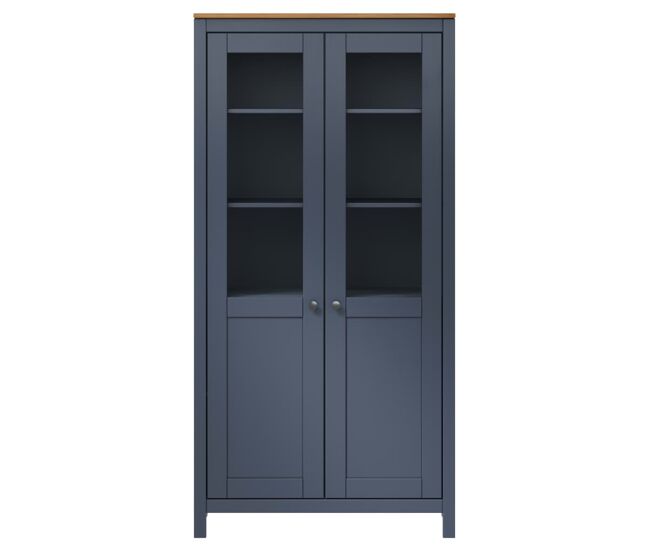 Aparador - mueble de almacenamiento madera de pino gris 85x37x170,5 cm es4121
