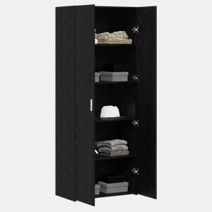 Aparador - Bufete - Móvel de apoio 2 pcs Carvalho Preto 70 x 42,5 x 185 cm pt257