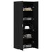 Aparador alto - Mueble de almacenamiento 2 pcs Aparador alto - Mueble de almacenamiento 2 pcs Negro