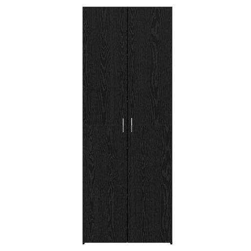 Aparador - Bufete - Móvel de apoio 2 pcs Carvalho Preto 70 x 42,5 x 185 cm pt257