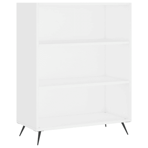 Armário alto - Bufete - Móvel de apoio 69,5x32,5x180 cm derivados de madeira branco pt1233