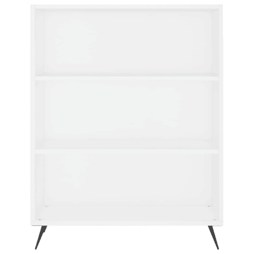Armário alto - Bufete - Móvel de apoio 69,5x32,5x180 cm derivados de madeira branco pt1233