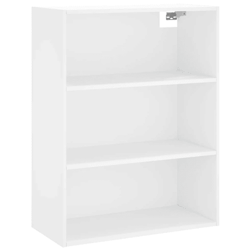 Armário alto - Bufete - Móvel de apoio 69,5x32,5x180 cm derivados de madeira branco pt1233