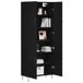 Aparador alto - Mueble de almacenamiento 2 pcs Aparador alto - Mueble de almacenamiento 2 pcs Negro