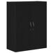 Aparador alto - Mueble de almacenamiento 2 pcs Aparador alto - Mueble de almacenamiento 2 pcs Negro
