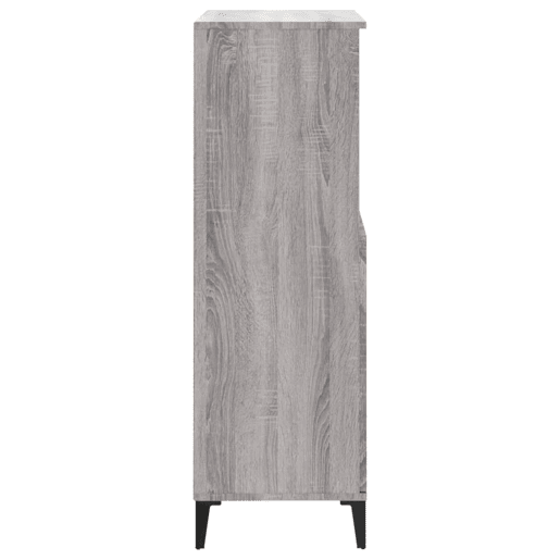 Armário alto - Bufete - Móvel de apoio 60x36x110 cm derivados de madeira cinzento sonoma pt530