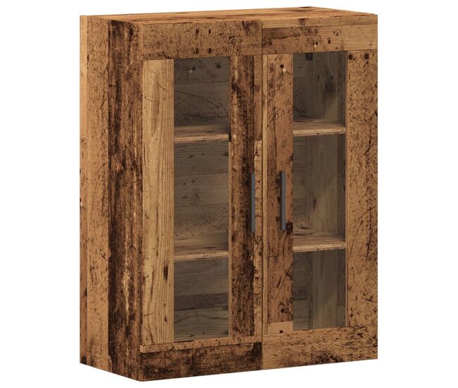 Aparador - mueble de almacenamiento de madera de ingeniería envejecida 69,5x34x90 cm es3252