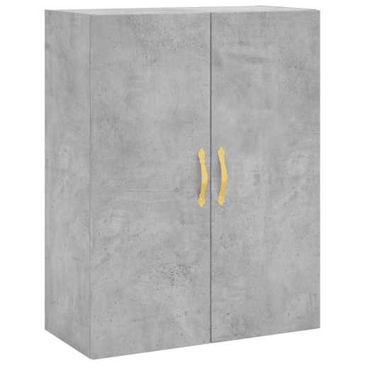 Armário alto - Bufete - Móvel de apoio 69,5x34x180 cm derivados de madeira cinza cimento pt914