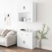 Aparador alto - Mueble de almacenamiento 80 Aparador alto - Mueble de almacenamiento 80 Blanco