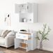 Aparador alto - Mueble de almacenamiento 80 Aparador alto - Mueble de almacenamiento 80 Blanco