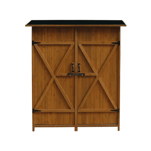 Armário de jardim Espacio - 140 x 49 x 162 cm - Castanho