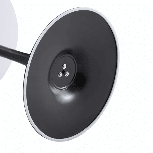 Mesa auxiliarredonda 60 cm - MDF com tecnologia termoformada, perna preta - Preto, nogueira