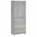 Aparador alto - Mueble de almacenamiento Aparador alto - Mueble de almacenamiento Roble/ Gris