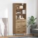 Aparador alto - Mueble de almacenamiento 2 pcs 69 Aparador alto - Mueble de almacenamiento 2 pcs 69 Blanco