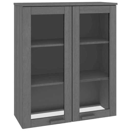 Topo p armário alto, Móvei de apoio 85x35x100 pinho maciço cinza-escuro pt5069