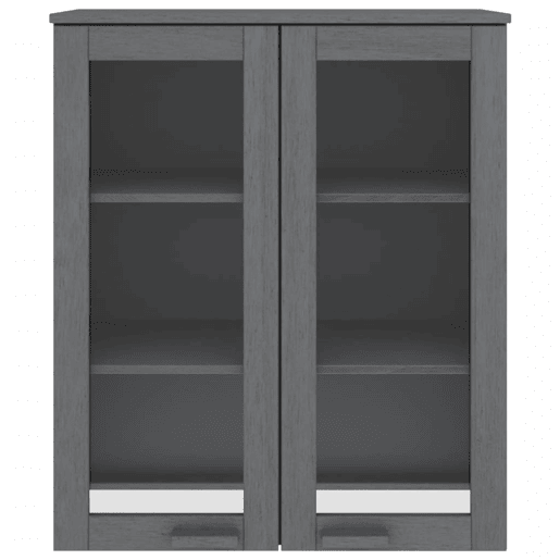 Topo p armário alto, Móvei de apoio 85x35x100 pinho maciço cinza-escuro pt5069