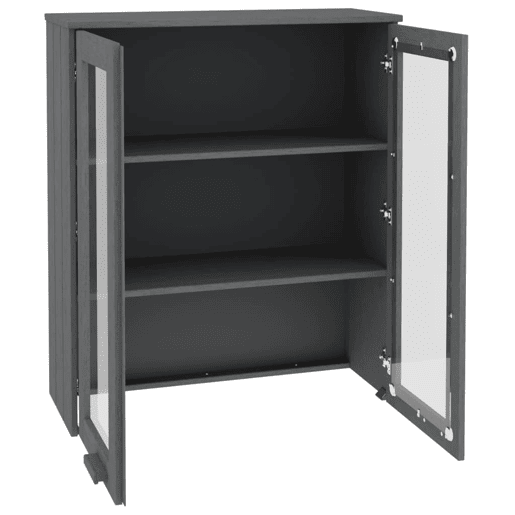 Topo p armário alto, Móvei de apoio 85x35x100 pinho maciço cinza-escuro pt5069