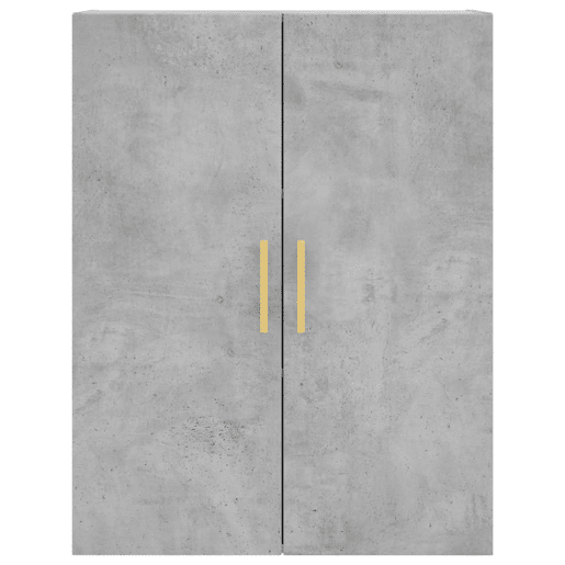 Armário alto - Bufete - Móvel de apoio 69,5x34x180 cm derivados de madeira cinza cimento pt915