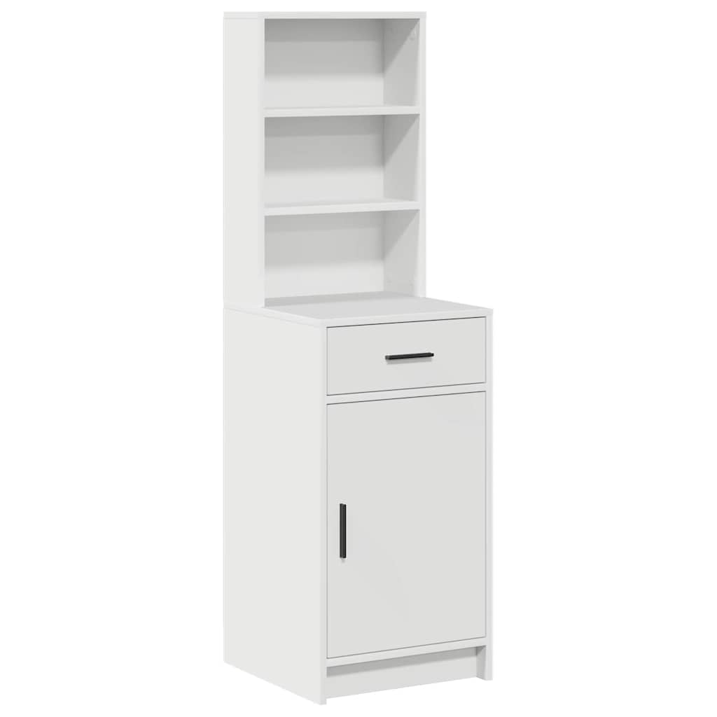 Aparador alto - mueble de almacenamiento con cajón 40 x 40,5 x 135 cm madera de ingeniería es373