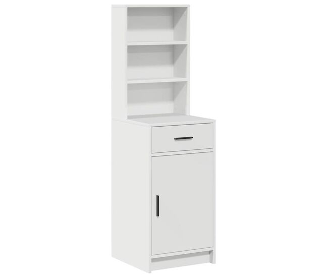 Aparador alto - mueble de almacenamiento con cajón 40 x 40,5 x 135 cm madera de ingeniería es373