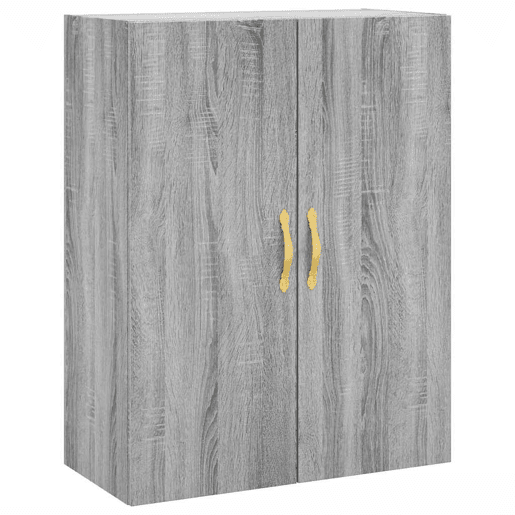 Armário alto - Bufete - Móvel de apoio 69,5x34x180 cm derivados de madeira sonoma cinza pt1083 Armário alto - Bufete - Móvel de apoio 69,5x34x180 cm derivados de madeira sonoma cinza pt1083