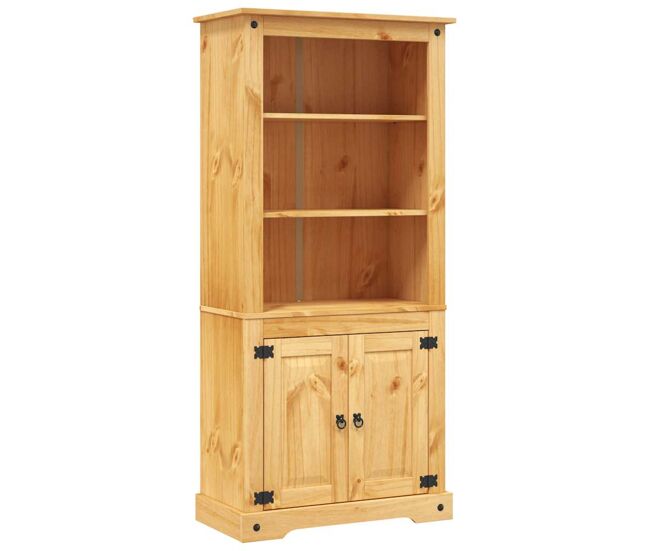 Aparador - mueble de almacenamiento range de pino mexicano 80x40x170 cm es2144