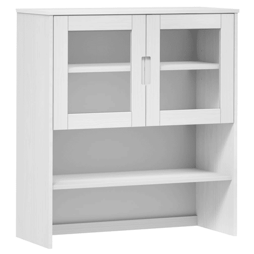 Armário alto - Móvei de apoio 90x35x100 cm pinho maciço branco pt5071