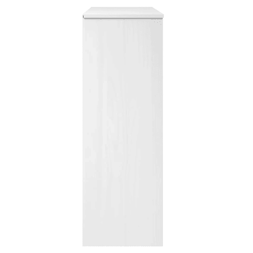 Armário alto - Móvei de apoio 90x35x100 cm pinho maciço branco pt5071