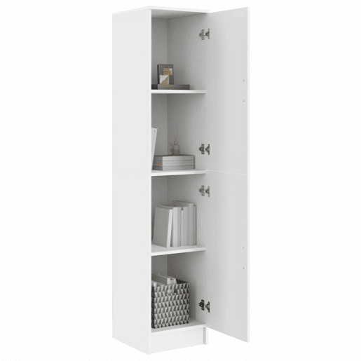 Aparador - Bufete - Móvel de apoio Branco 35 x 39 x 168 cm pt313 Aparador - Bufete - Móvel de apoio Branco 35 x 39 x 168 cm pt313