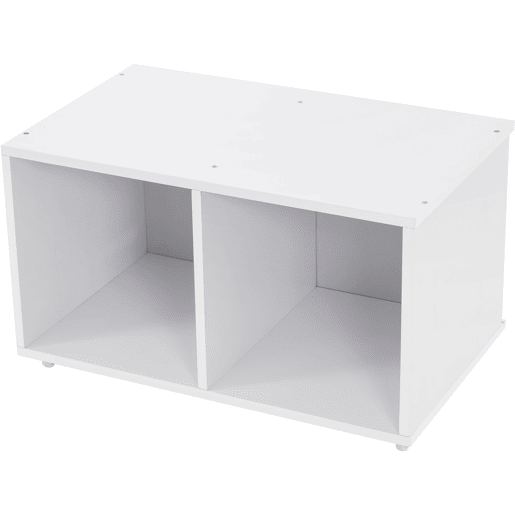 Cama infantil juvenil 200x90 com gavetas e prateleiras com grade de proteção contra quedas - Branco