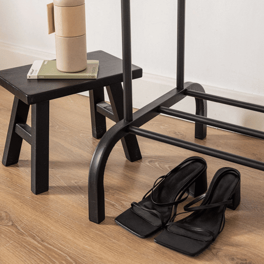 Bengaleiro Hangy Duo 30 Newlux Até 30 kg com sapateira, resistente, dupla altura Negro