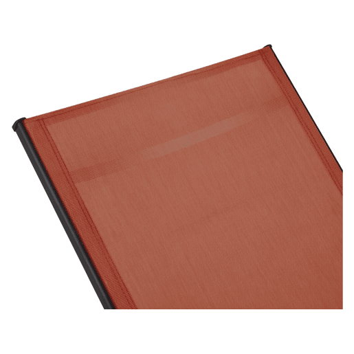 Conjunto de 2 espreguiçadeiras metálicas Farniente com braços - Terracota