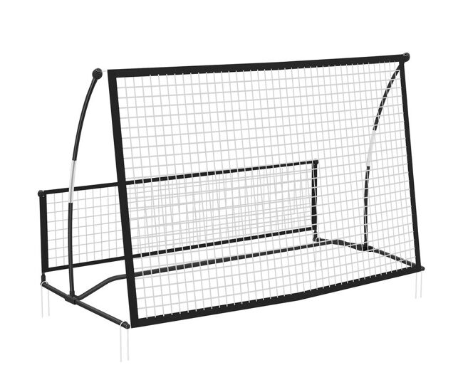Sportnow red de rebote plegable 2 en 1, reboteador de fútbol portátil con bolsa de transporte, para entrenamiento de fútbol y béisbol, para jardín,