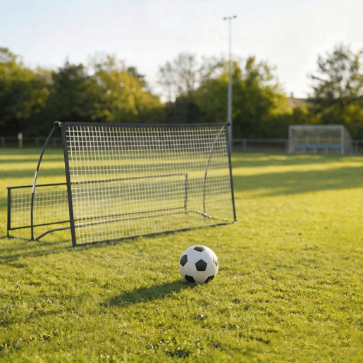 SPORTNOW Rede de Ressalto Dobrável 2 em 1 Ressalto de Futebol Portátil com Bolsa de Transporte para Treino de Futebol e Basebol, para Jardim 200x94x122 cm Preto