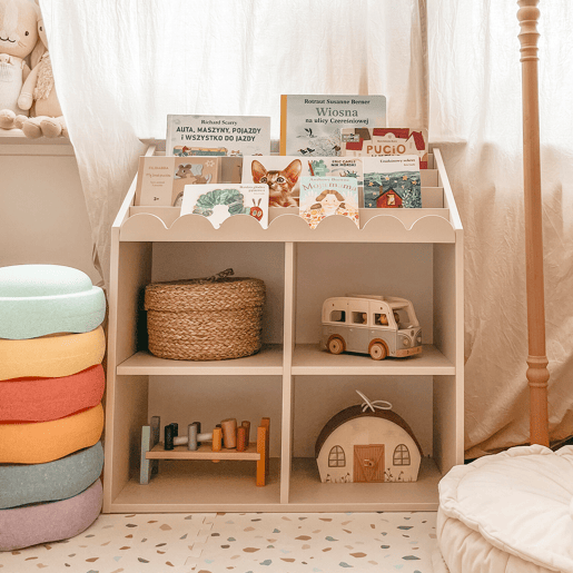 Estante Bellamy Book Nook Bege Estante Bellamy Book Nook Bege