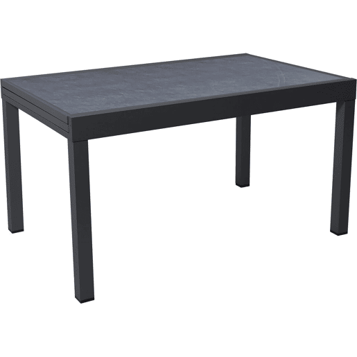 Mesa de jardim em alumínio extensível Lagos - 140280 x 90 x 76 cm - Preto