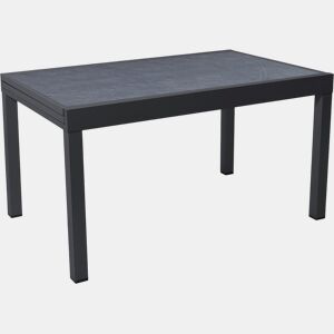 Mesa de jardim em alumínio extensível Lagos - 140280 x 90 x 76 cm - Preto