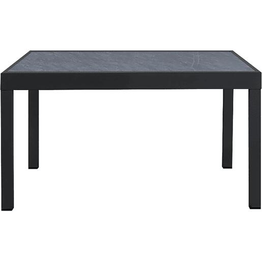 Mesa de jardim em alumínio extensível Lagos - 140280 x 90 x 76 cm - Preto