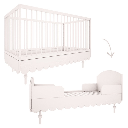 Berço evolutivo 70x140 Wood Luck Babushka Branco