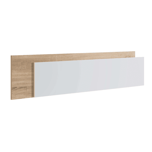 Conjunto de quarto com cabeceira, 2 mesas de cabeceira e cĂ´moda em carvalho cambriano e branco fosco. Conjunto de quarto com cabeceira, 2 mesas de cabeceira e cĂ´moda em carvalho cambriano e branco fosco.