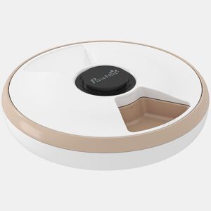 PawHut Alimentador Automático para Gatos e Cães Dispensador de Comida com Temporizador Programável Pacote de Gelo 6 Bandejas Ecrã LED Funciona com Pilhas para Comida Húmida e Seca