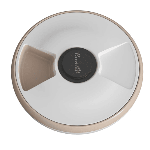PawHut Alimentador Automático para Gatos e Cães Dispensador de Comida com Temporizador Programável Pacote de Gelo 6 Bandejas Ecrã LED Funciona com Pilhas para Comida Húmida e Seca