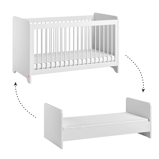 Berço evolutivo 70x140 Vox Ova Branco