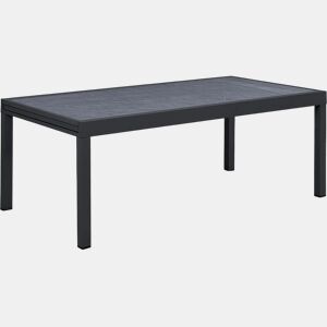 Mesa de jardim em alumínio extensível Lagos - 200320 x 105 x 76 cm - Preto
