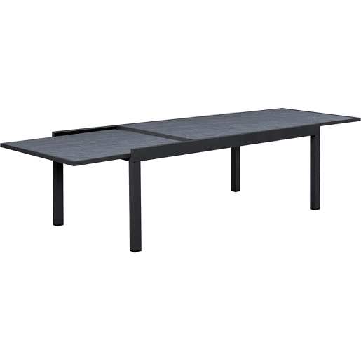 Mesa de jardim em alumínio extensível Lagos - 200320 x 105 x 76 cm - Preto