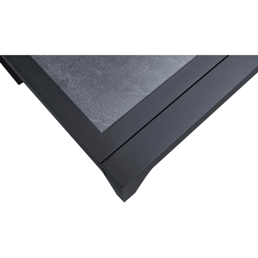 Mesa de jardim em alumínio extensível Lagos - 200320 x 105 x 76 cm - Preto